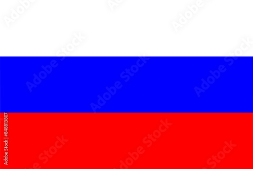flag of Russia - isolated vector illustration
