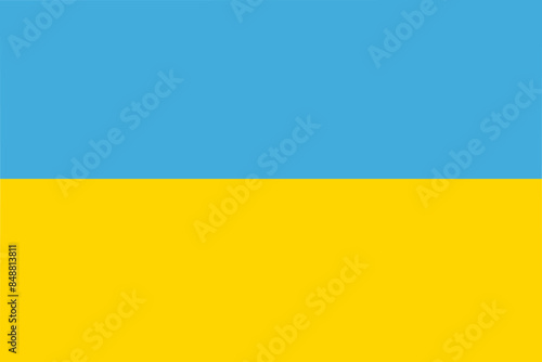 Ukraine flag of Ukraine - isolated vector illustration