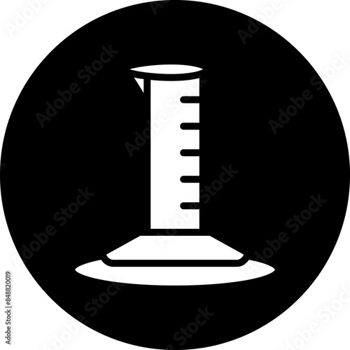 Vector Design Graduated Cylinder Icon Style