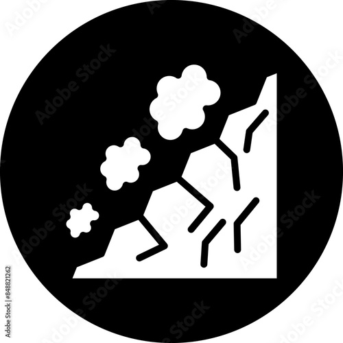 Vector Design Snow Avalanche Icon Style