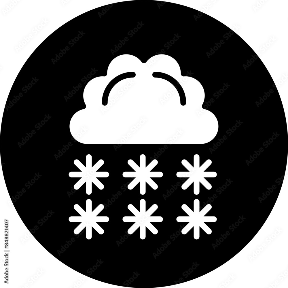 Vector Design Heavy Snow Icon Style Vector Design Heavy Snow Icon Style