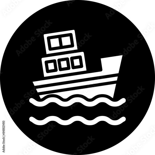 Vector Design Boat Sink Icon Style