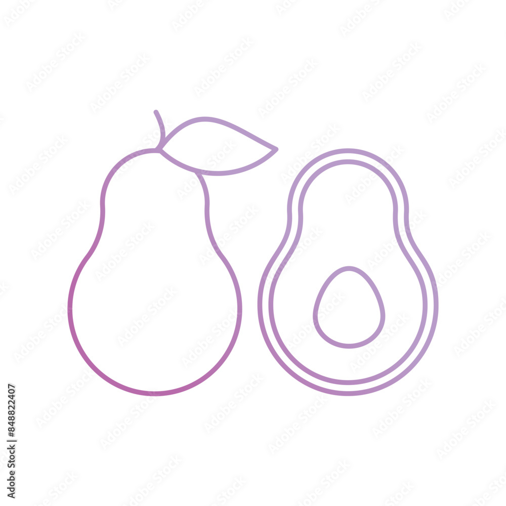 avacado icon with white background vector stock illustration avacado icon with white background vector stock illustration