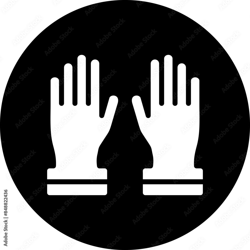 Vector Design Working Gloves Icon Style Vector Design Working Gloves Icon Style