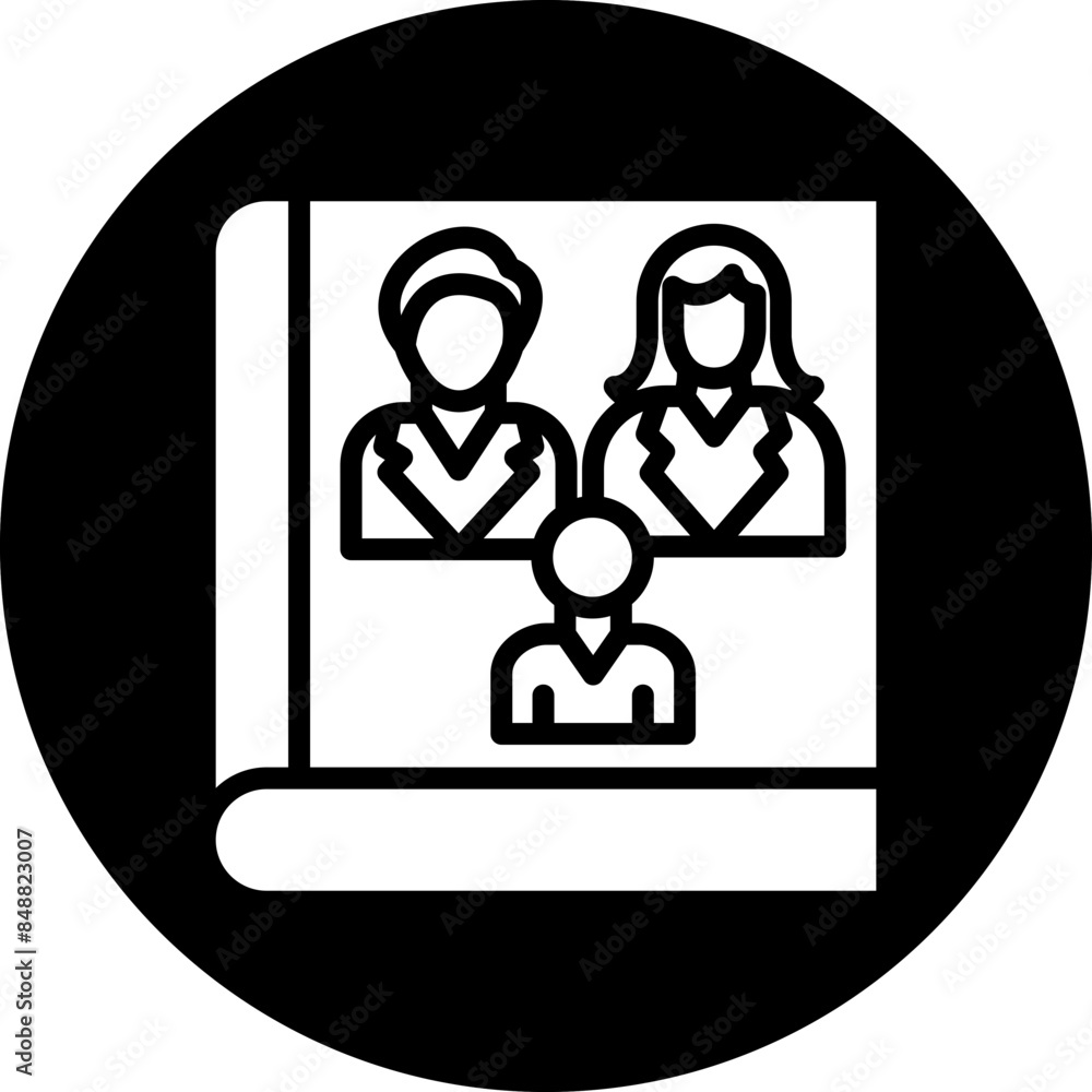 Vector Design Family Book Icon Style