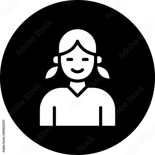 Vector Design Daughter Icon Style