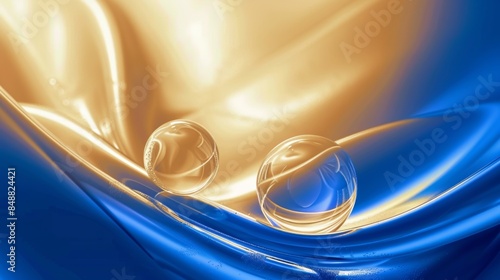 abstract blue background, Medical beauty enterprise conference technology KV background,Klein Blue and Tiffany Blue