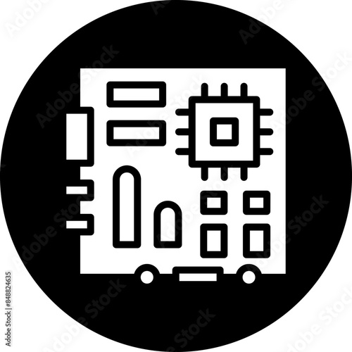 Vector Design Motherboard Icon Style