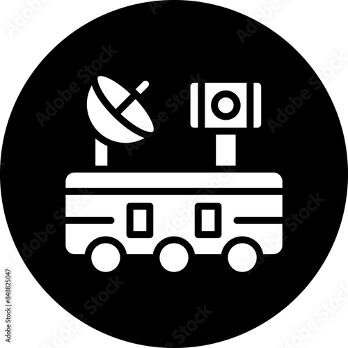 Vector Design Mars Rover Icon Style
