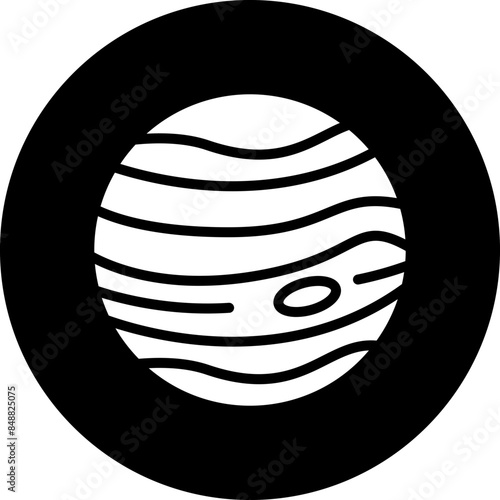 Vector Design Jupiter Icon Style