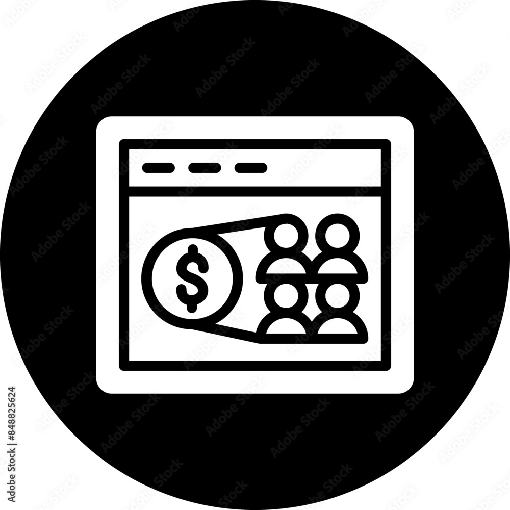 Vector Design Web Affiliate Marketing Icon Style Vector Design Web Affiliate Marketing Icon Style