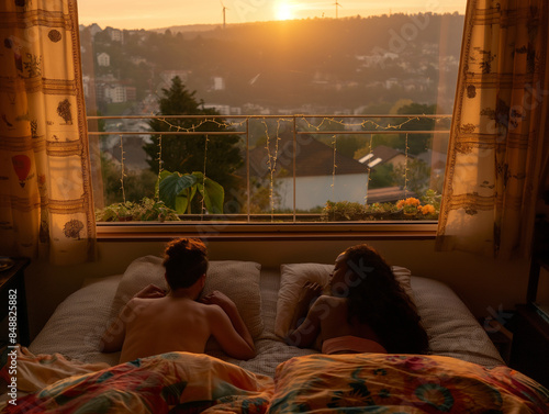 A Scandinavian couple enjoy...