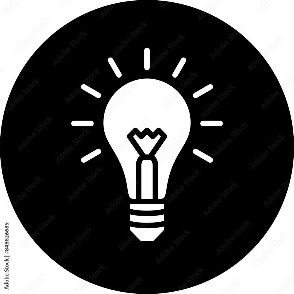 Vector Design Light Bulb Icon Style Vector Design Light Bulb Icon Style