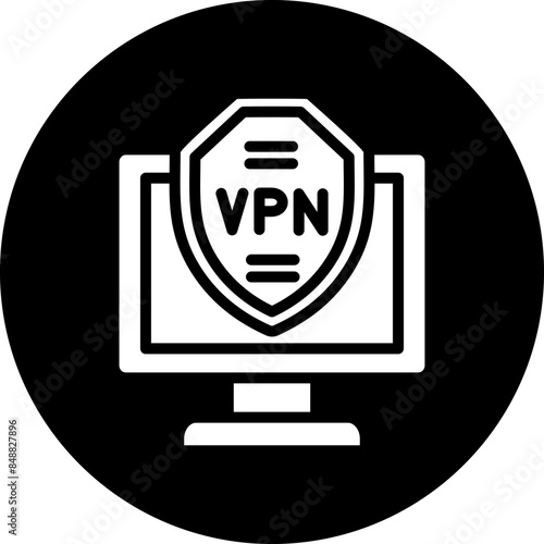Vector Design VPN Icon Style