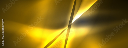 Lines and waves with neon light effect background for wallpaper, business card, cover, poster, banner, brochure, header, website
