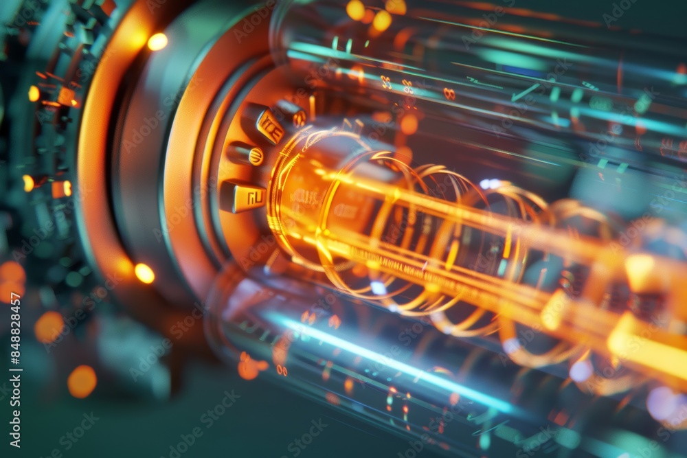 This Detailed Illustration Depicts The Usage Of An Optical Fiber This Detailed Illustration Depicts The Usage Of An Optical Fiber