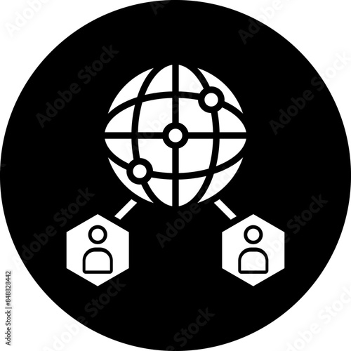 Vector Design Global Network Icon Style