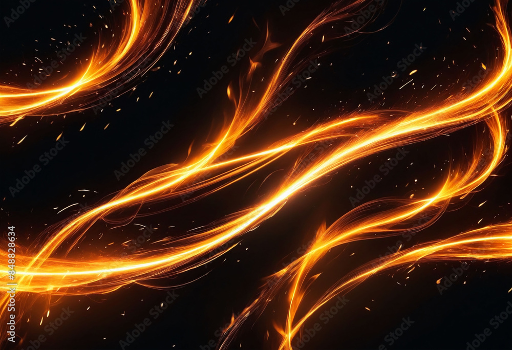 Abstract Fire Streaks Background Abstract Fire Streaks Background