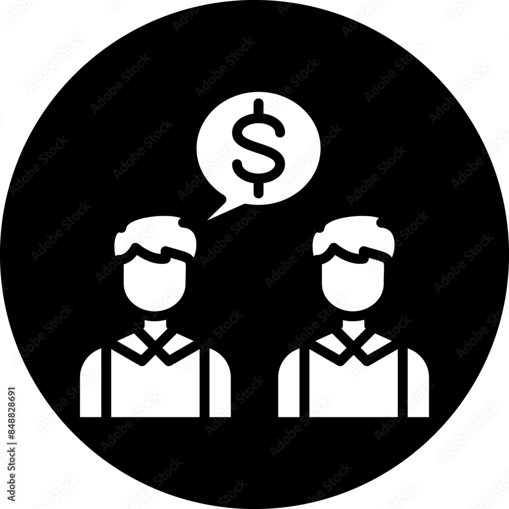 Vector Design Negotiation Icon Style Vector Design Negotiation Icon Style