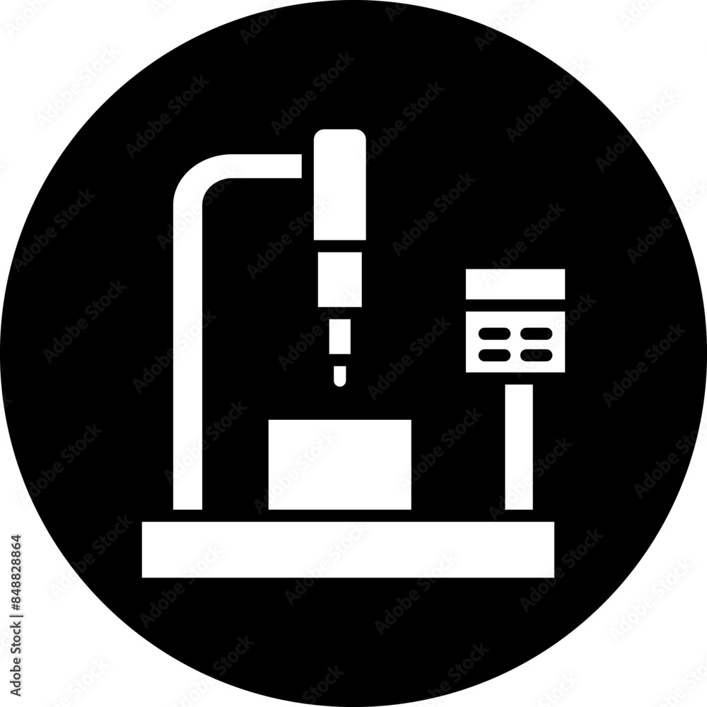 Vector Design Cnc Machine Icon Style Vector Design Cnc Machine Icon Style