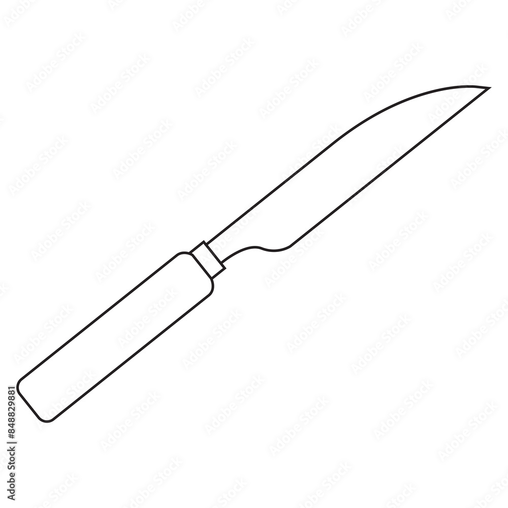 knife line vector illustration knife line vector illustration