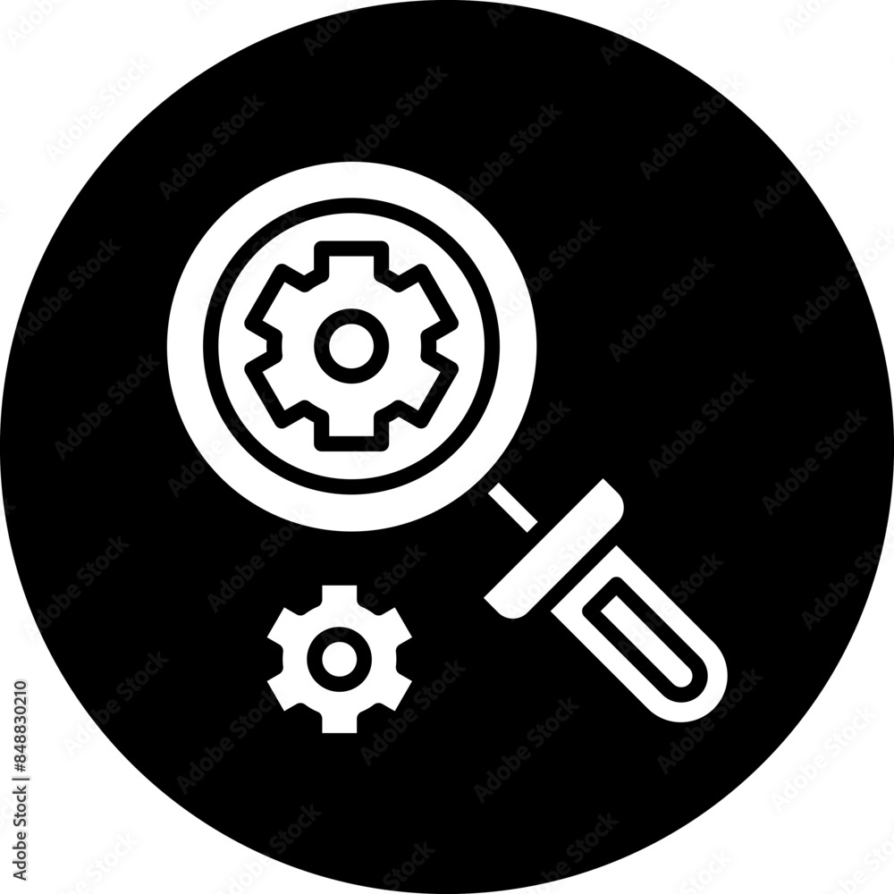 Vector Design Inspecting Icon Style Vector Design Inspecting Icon Style