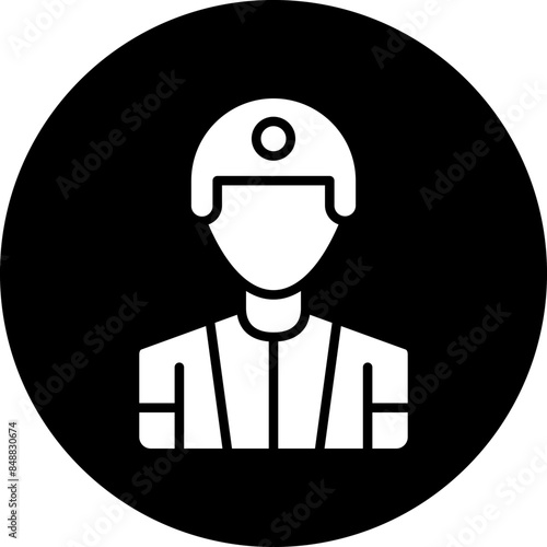 Vector Design Male Player Icon Style