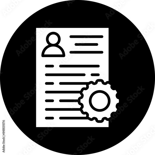 Vector Design Applicants Management Icon Style