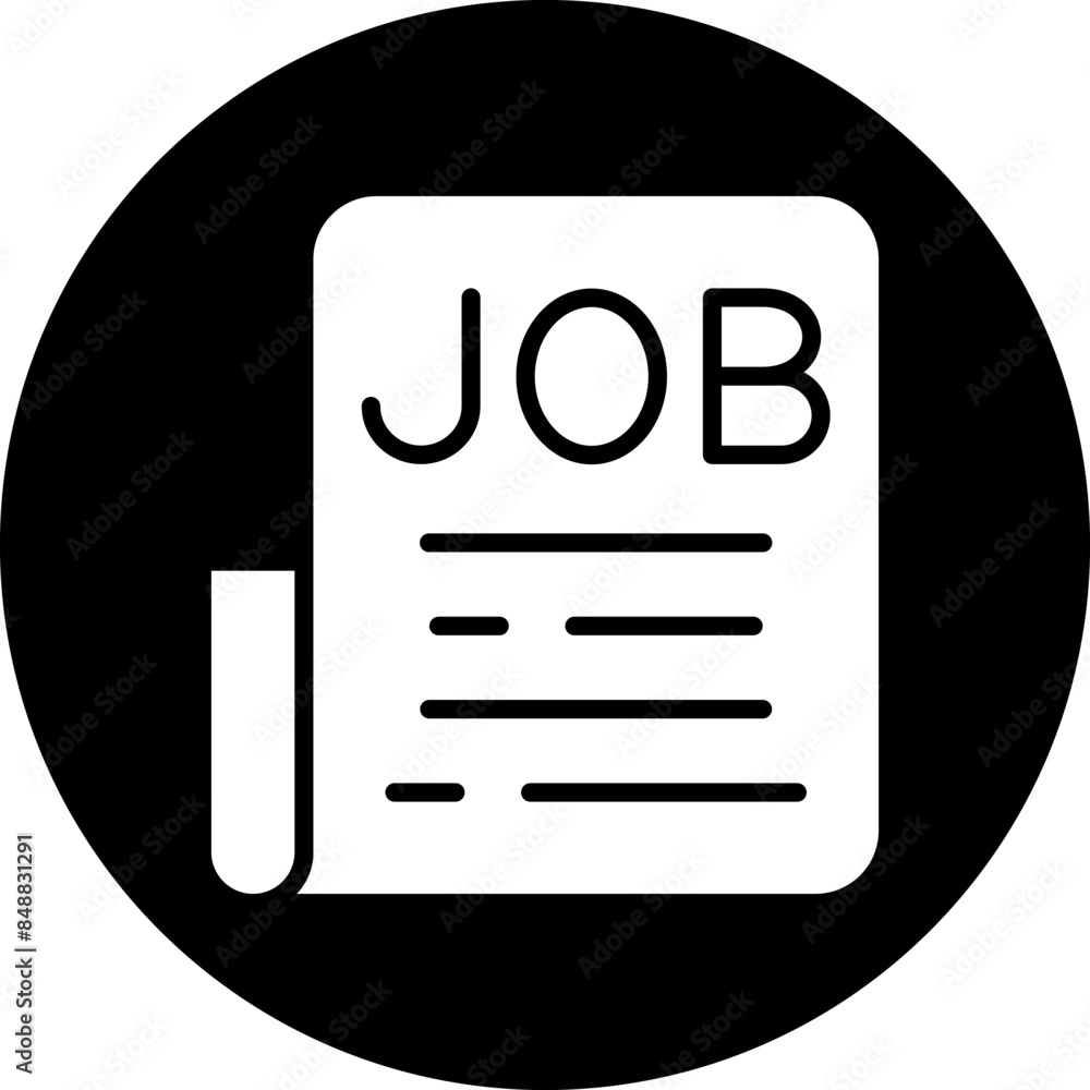 Vector Design Job Vacancy Icon Style Vector Design Job Vacancy Icon Style