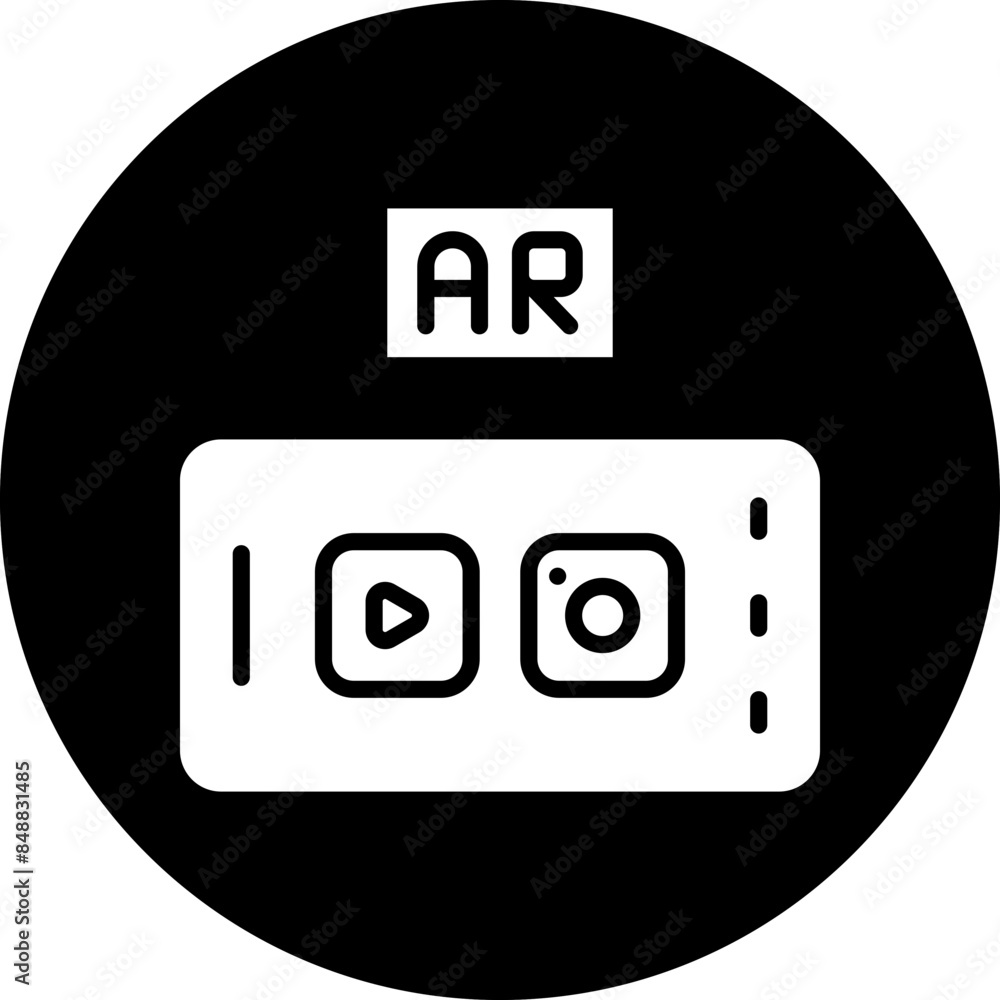 Vector Design Ar Social Icon Style Vector Design Ar Social Icon Style