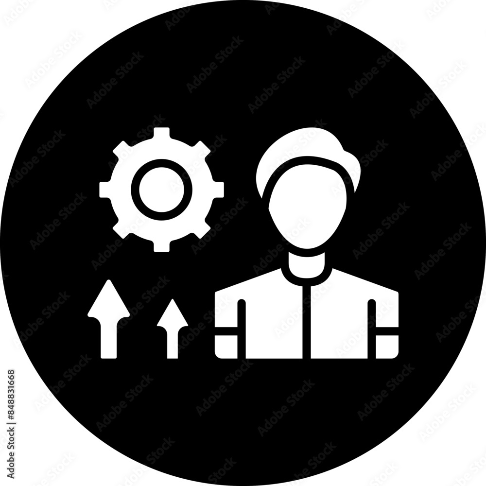 Vector Design Persona Development Icon Style Vector Design Persona Development Icon Style