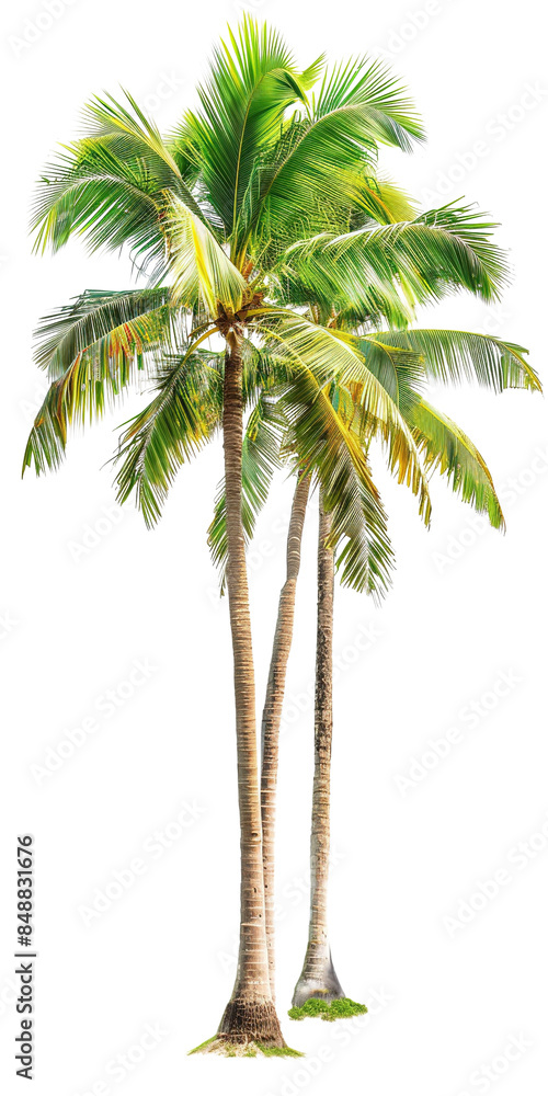 Obraz premium coconut tree isolated on transparent background