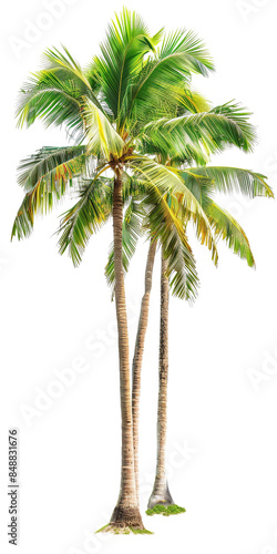 coconut tree isolated on transparent background