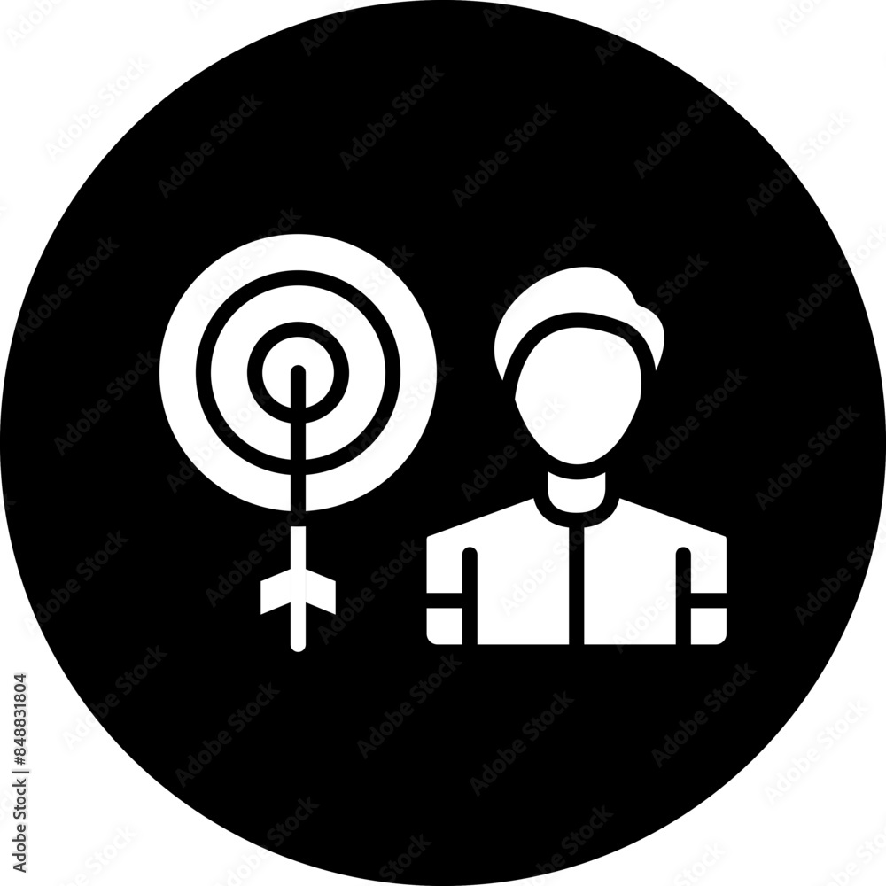 Vector Design Audience Targeting Icon Style Vector Design Audience Targeting Icon Style