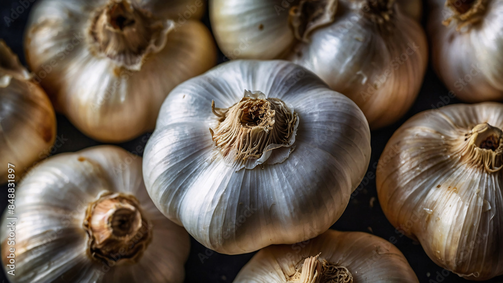 Fresh Garlic background, food background Fresh Garlic background, food background