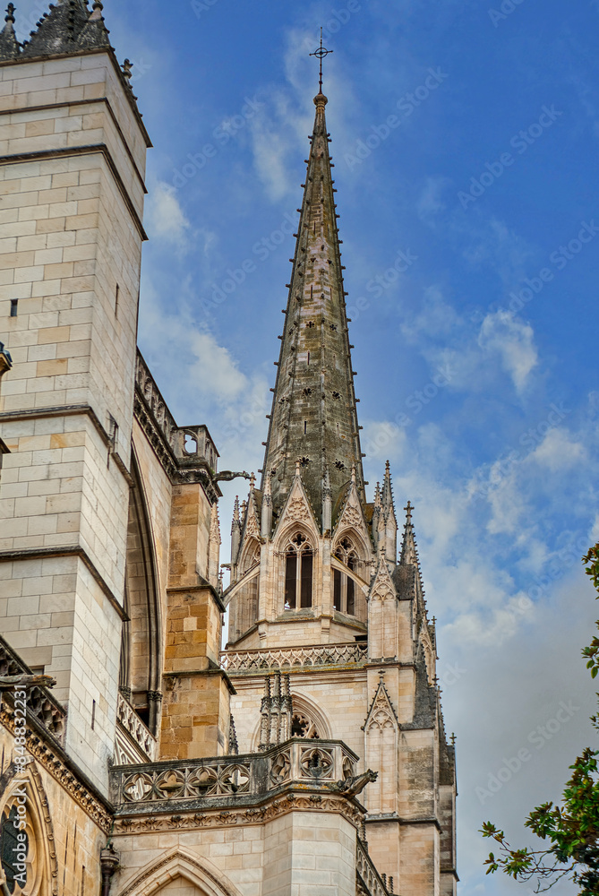 Fototapeta premium Bayonne is a city in the French Basque Country, at the confluence of the Nive and Adour rivers, in southwestern France.