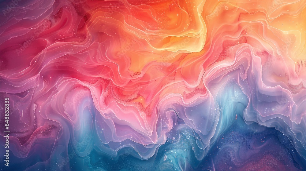 Fluid Connections In An Abstract Watercolor Painting, Abstract Background HD For Designer Fluid Connections In An Abstract Watercolor Painting, Abstract Background HD For Designer