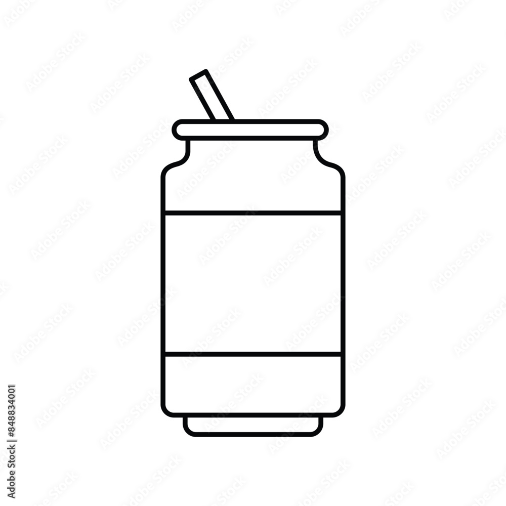 soda can icon with white background vector stock illustration soda can icon with white background vector stock illustration