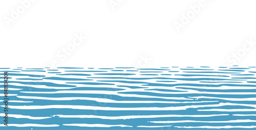 One-color still water background with light ripples