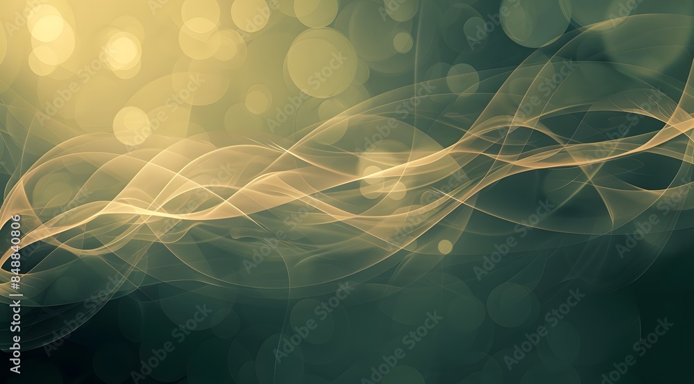 Abstract background with bright white lines on green. Lightness and smoothness of every line. Soft focus blur. Copy space. Abstract background with bright white lines on green. Lightness and smoothness of every line. Soft focus blur. Copy space.