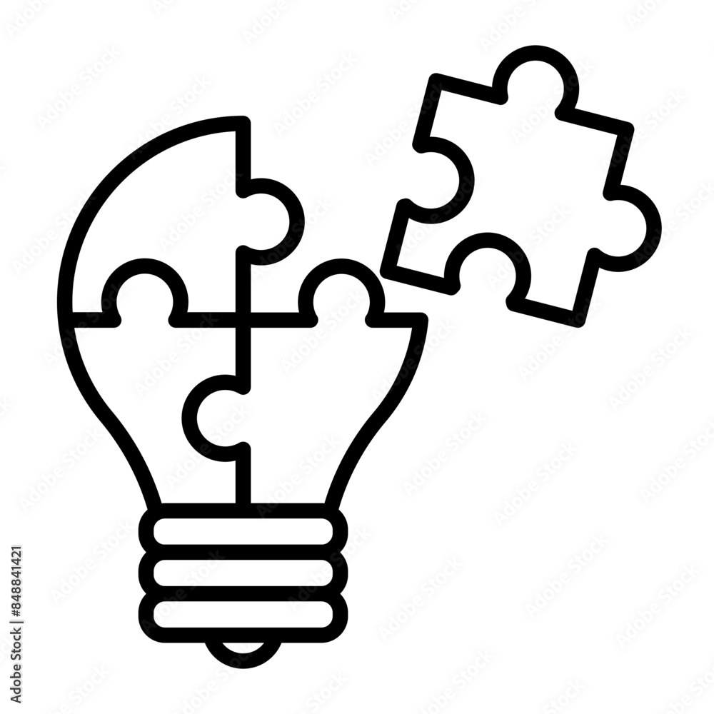 The puzzle is almost complete. You can see an incomplete light bulb. The puzzle is almost complete. You can see an incomplete light bulb.