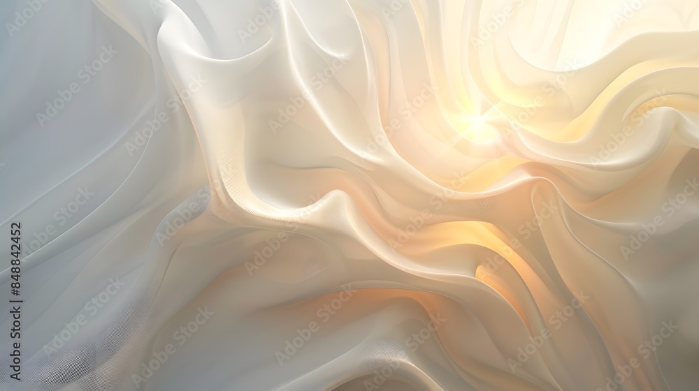 Elegant abstract background with stylization of waves or folds of fabric.