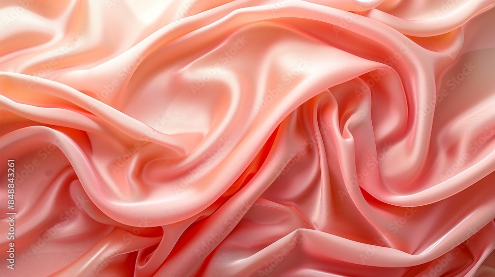 Obraz premium Matte smooth monochrome peachy pink background for advertising or product presentation