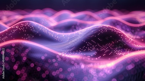 Abstract Wave Connections In A Cosmic Dance, Abstract Background HD For Designer