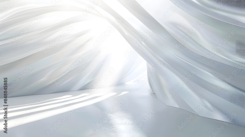 Abstract textile background, smooth curved lines form a tunnel. Clean simple website design, wallpaper. Abstract textile background, smooth curved lines form a tunnel. Clean simple website design, wallpaper.