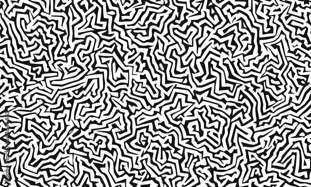 Black and white pattern. Abstract seamless pattern. AI generated. Black and white pattern. Abstract seamless pattern. AI generated.