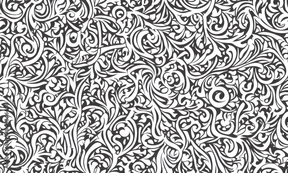 Black and white pattern. Abstract seamless pattern. AI generated. Black and white pattern. Abstract seamless pattern. AI generated.