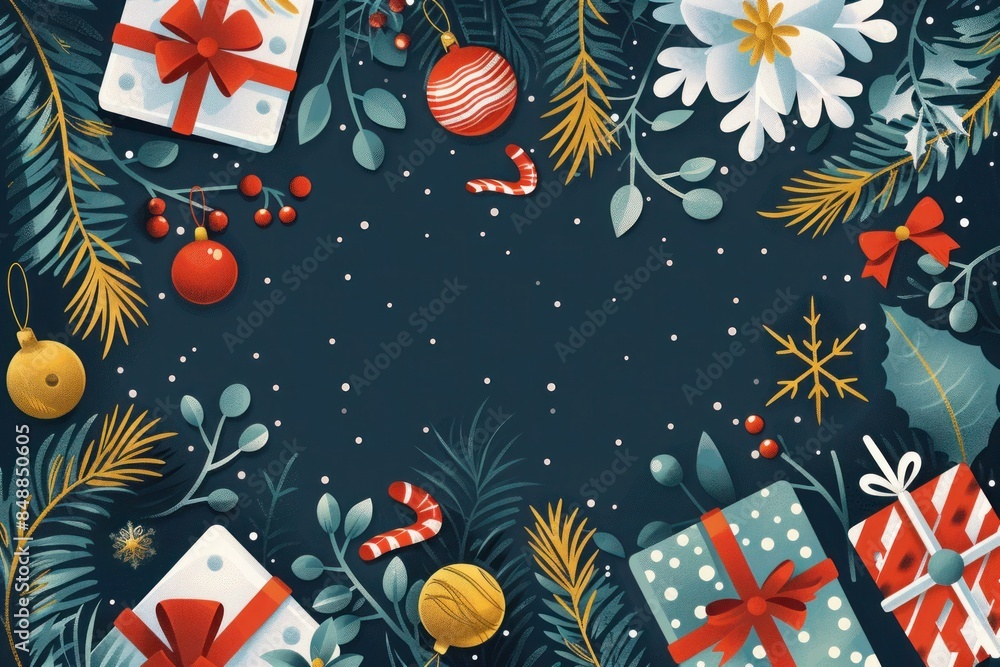 Christmas elements background Christmas elements background