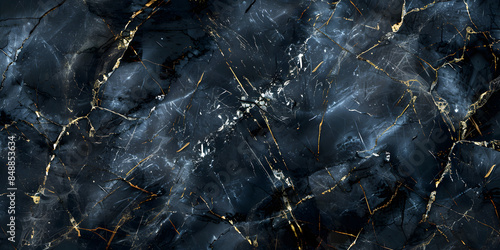 Wallpaper Mural Blue and gold marble texture with high resolution Can be used for interior design. Torontodigital.ca