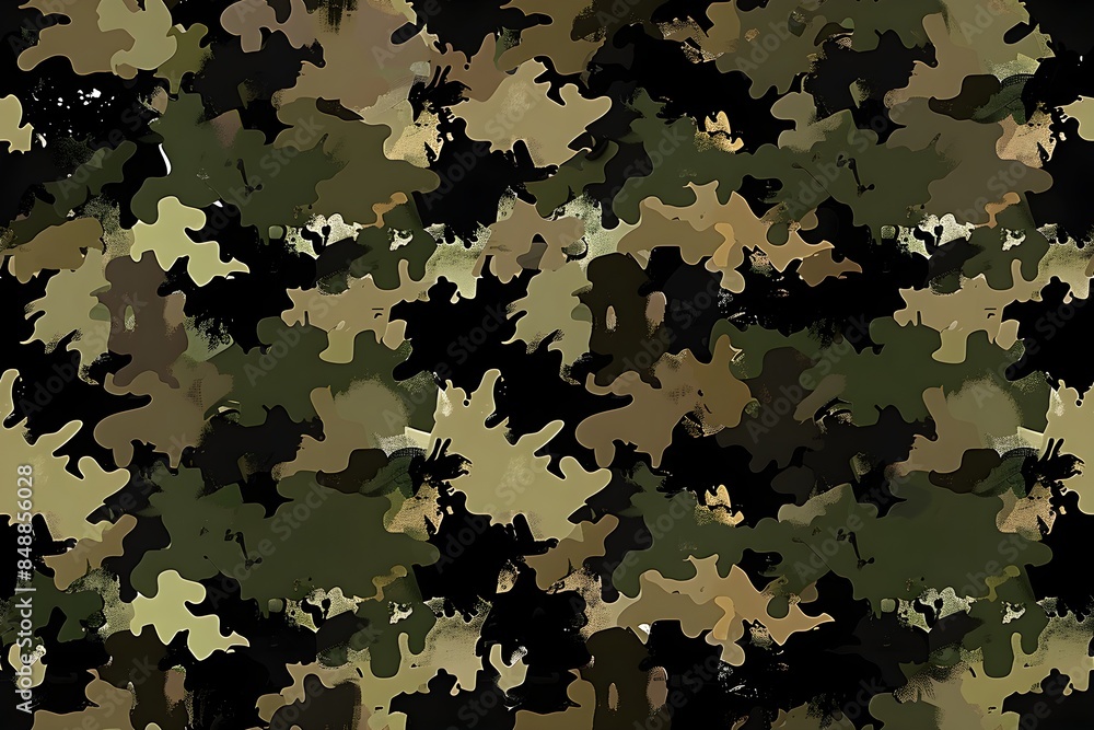 camouflage seamless pattern